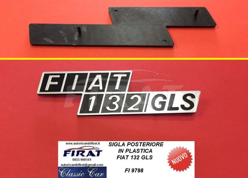 SIGLA FIAT 132 GLS POST. (9798)